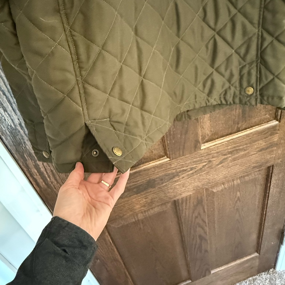 Lauren Ralph Lauren Olive Quilted Jacket - Picture 7 of 7